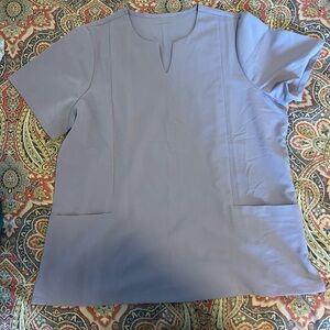 XL Ube (purple) mandala scrub top